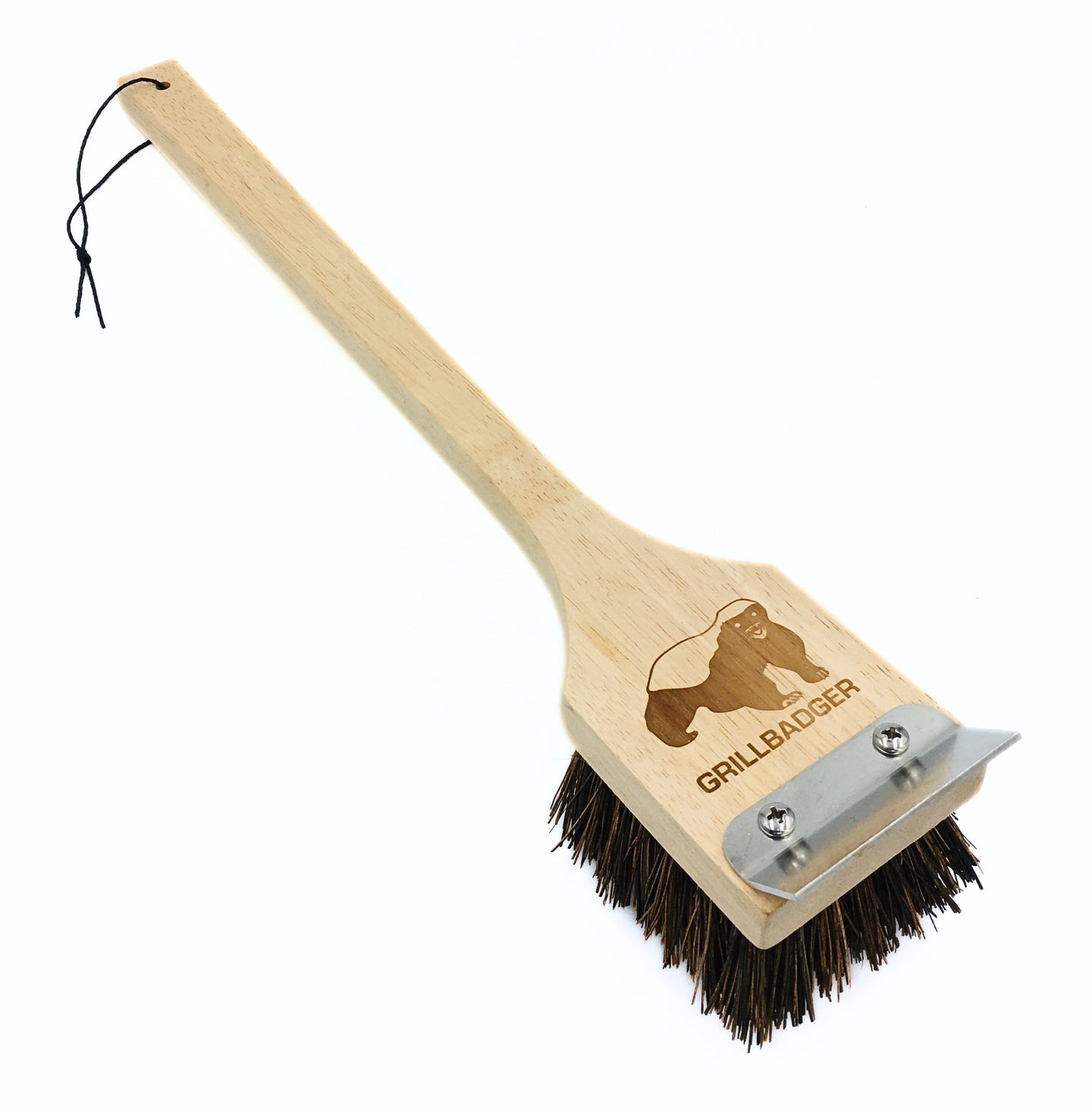Non Metal Grill Brush  Wooden Brush With Palmyra Bristles